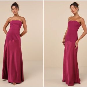 LULUS Chic Prom Wedding Holiday Sexy Elegant Vixen Velvet Cocktail Maxi